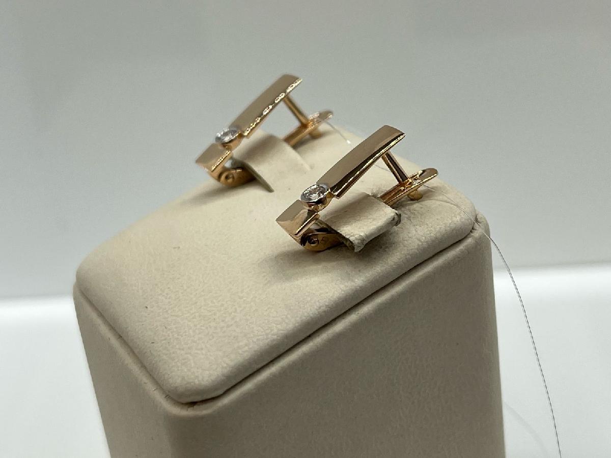 СЕРЬГИ С КАМНЕМ (Au 585)