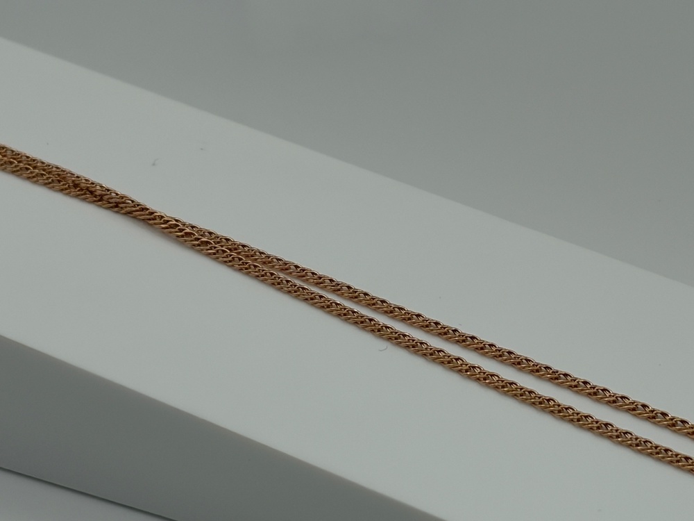 ЦЕПЬ ПУСТОТЕЛАЯ Ромб двойной (Au 585)