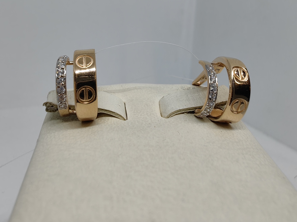 СЕРЬГИ С КАМНЯМИ (Au 585)