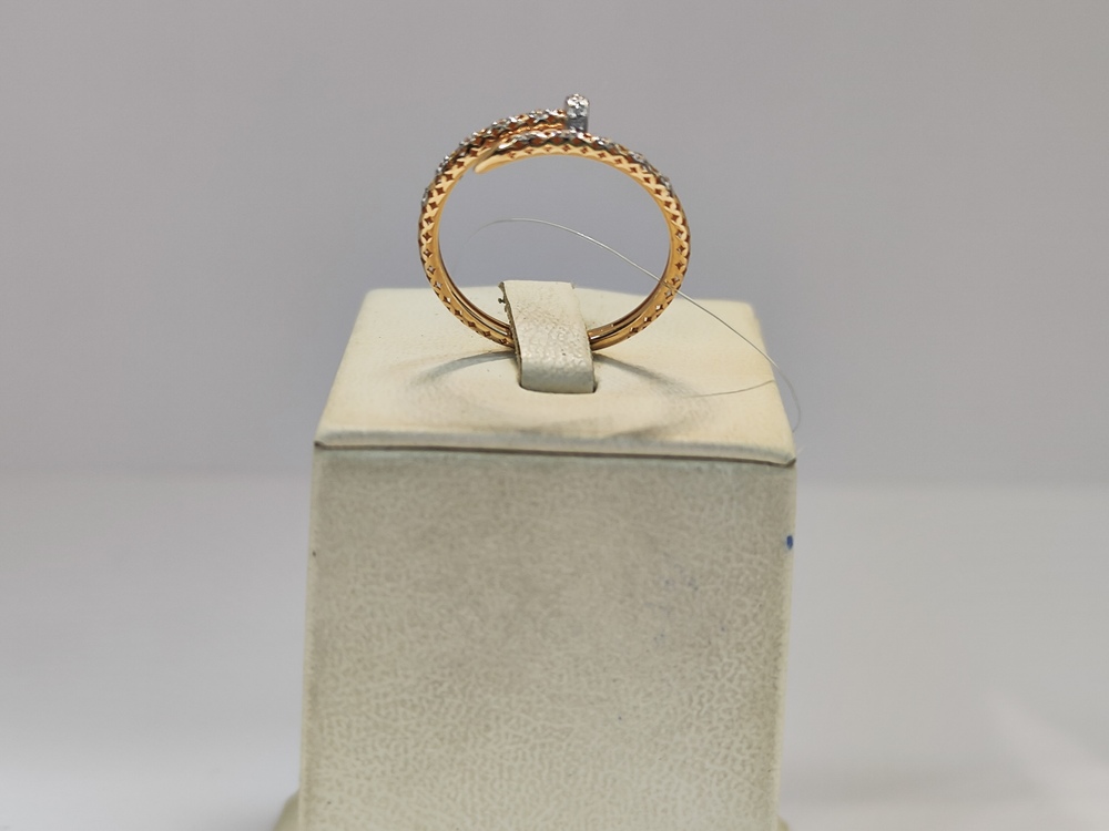 КОЛЬЦО С КАМНЯМИ (Au 585)