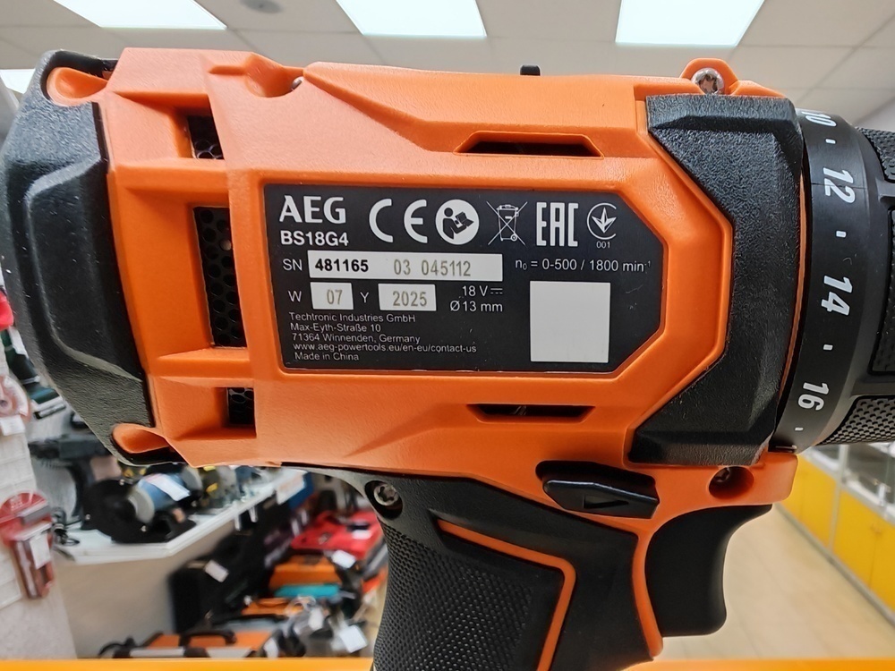 Шуруповерт AEG BS18G4