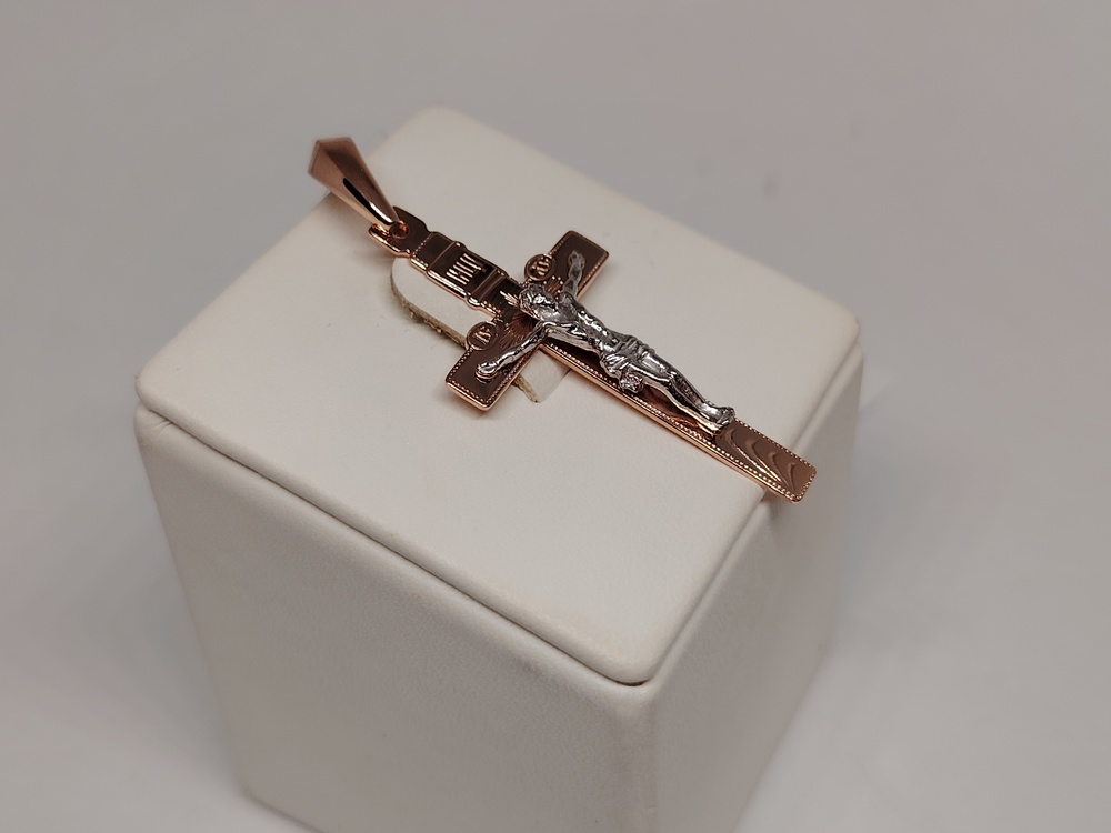 ПОДВЕСКА КРЕСТ без камня (Au 585)