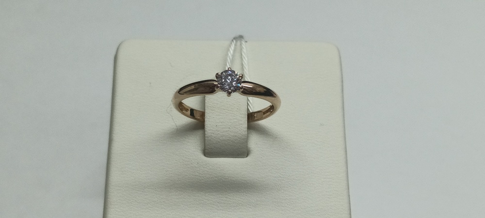 КОЛЬЦО С КАМНЕМ (Au 585)