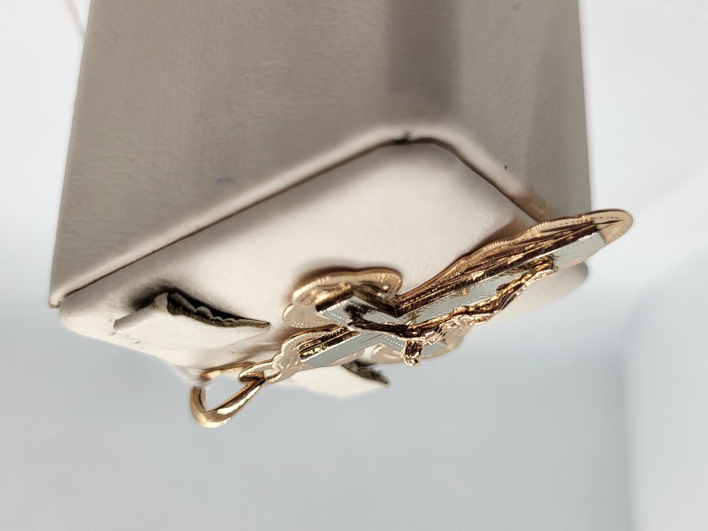 ПОДВЕСКА КРЕСТ БЕЗ КАМНЯ (Au 585)