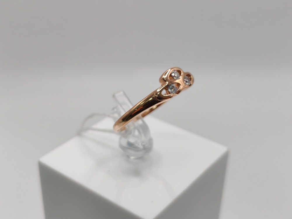 КОЛЬЦО С КАМНЯМИ (Au 585)