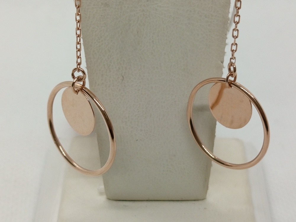 СЕРЬГИ БЕЗ КАМНЯ (Au 585)