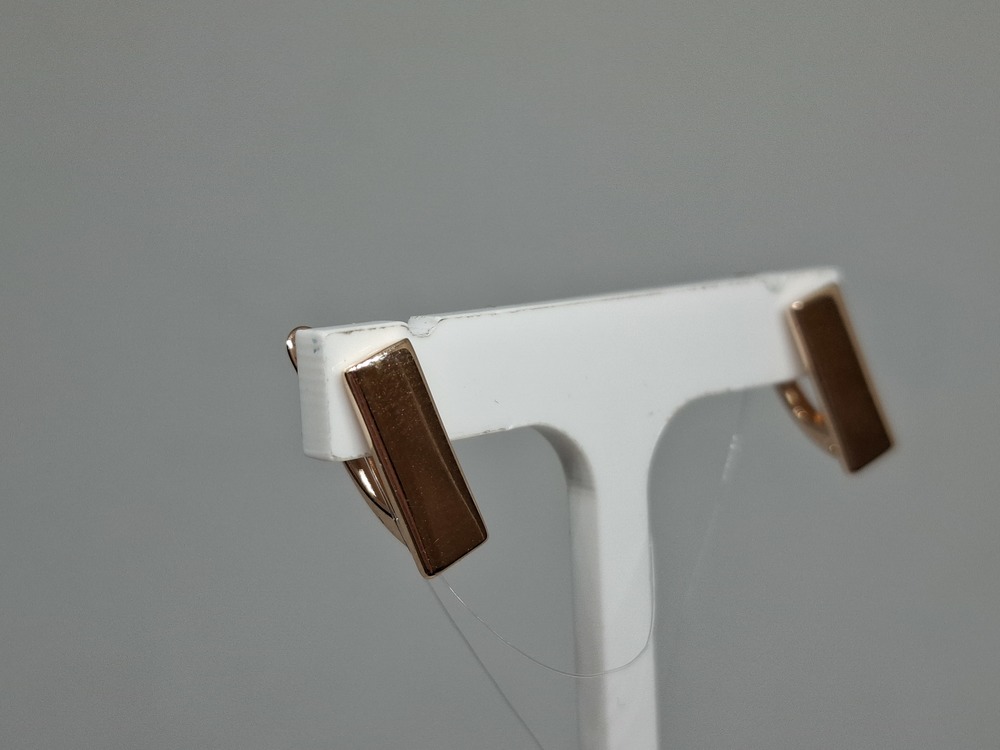 01-207892 СЕРЬГИ БЕЗ КАМНЯ (Au 585)