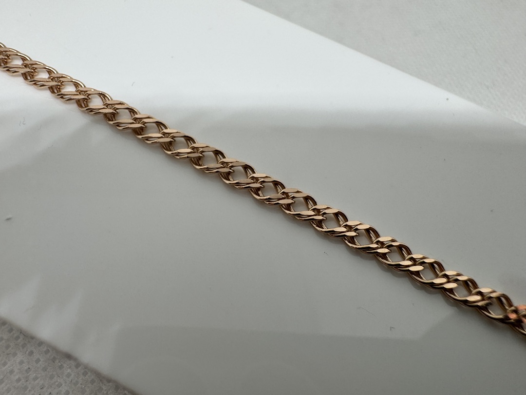 БРАСЛЕТ ПОЛНОВЕСНЫЙ Ромб двойной (Au 585)