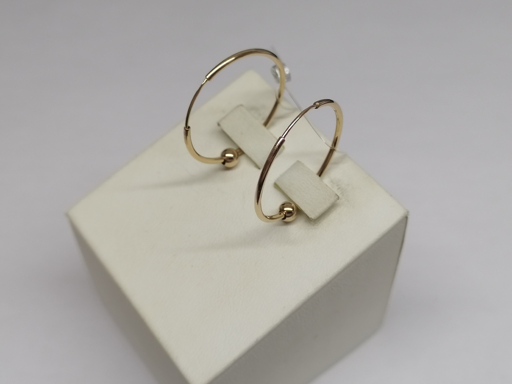 22143-25-1 СЕРЬГИ КОНГО (Au 585)