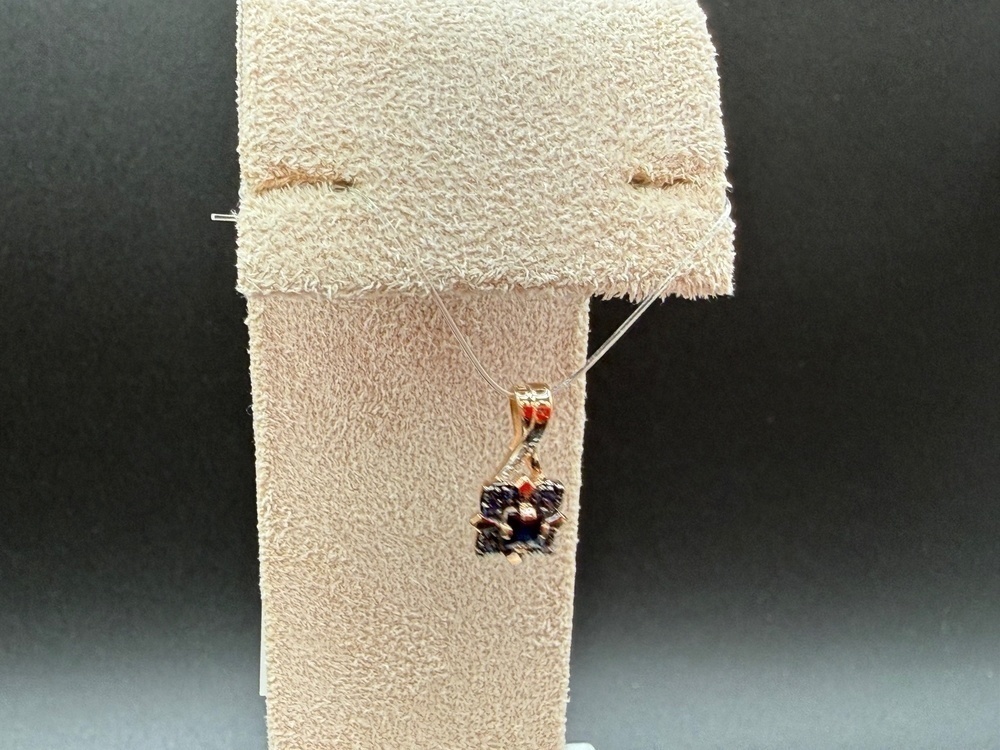 ПОДВЕСКА Бриллиант, сапфир (Au 585)