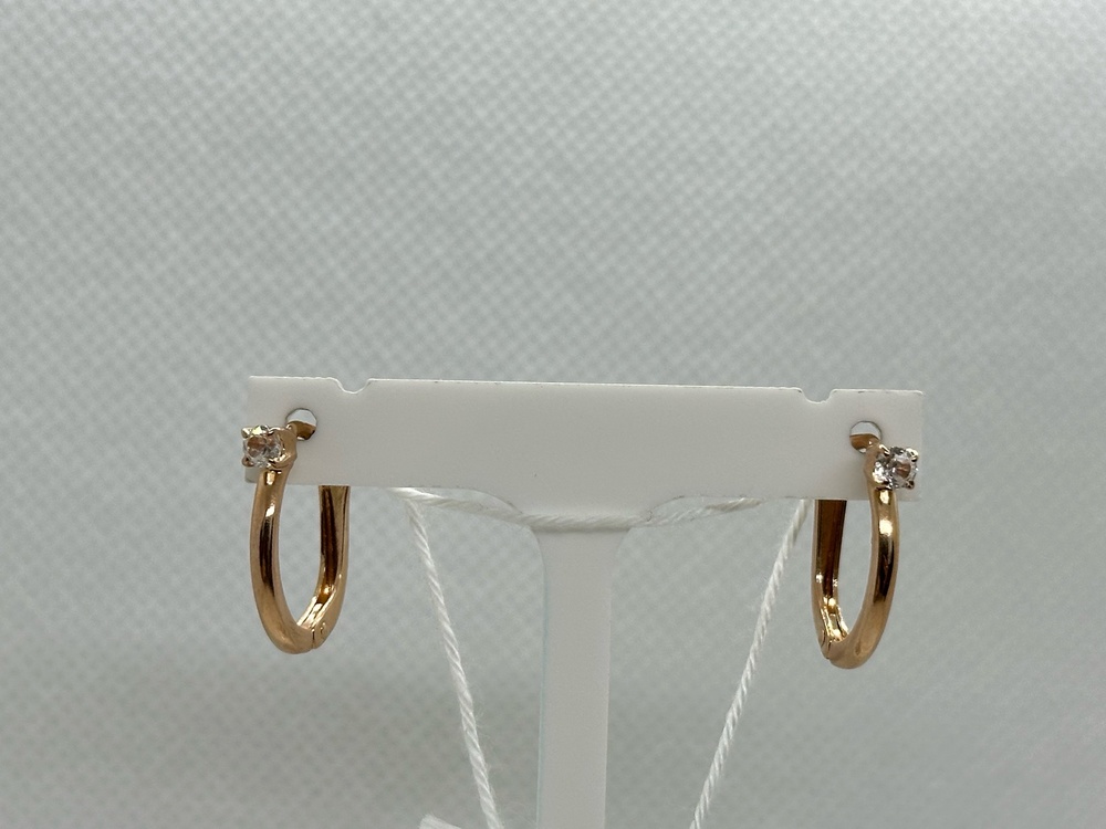 СЕРЬГИ С КАМНЕМ (Au 585)