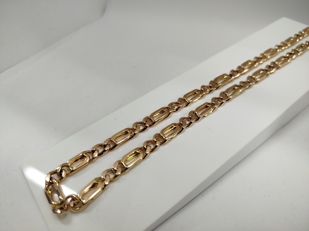 ЦЛФК585 ЦЕПЬ ПОЛНОВЕСНАЯ Фигаро(картье) (Au 585)