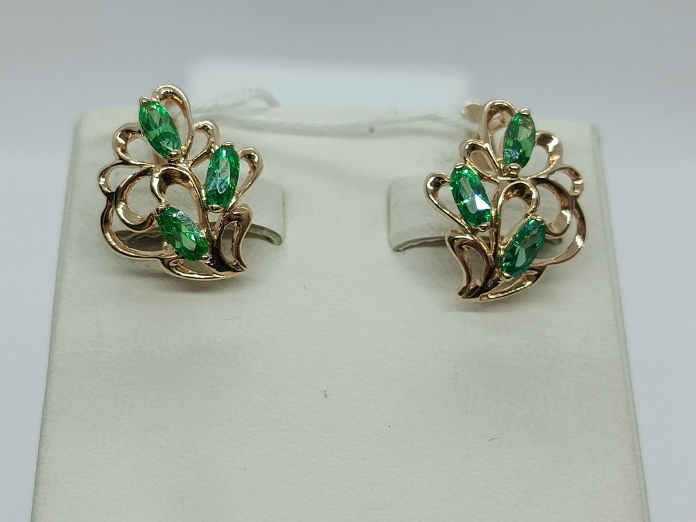 СЕРЬГИ С КАМНЯМИ (Au 585)