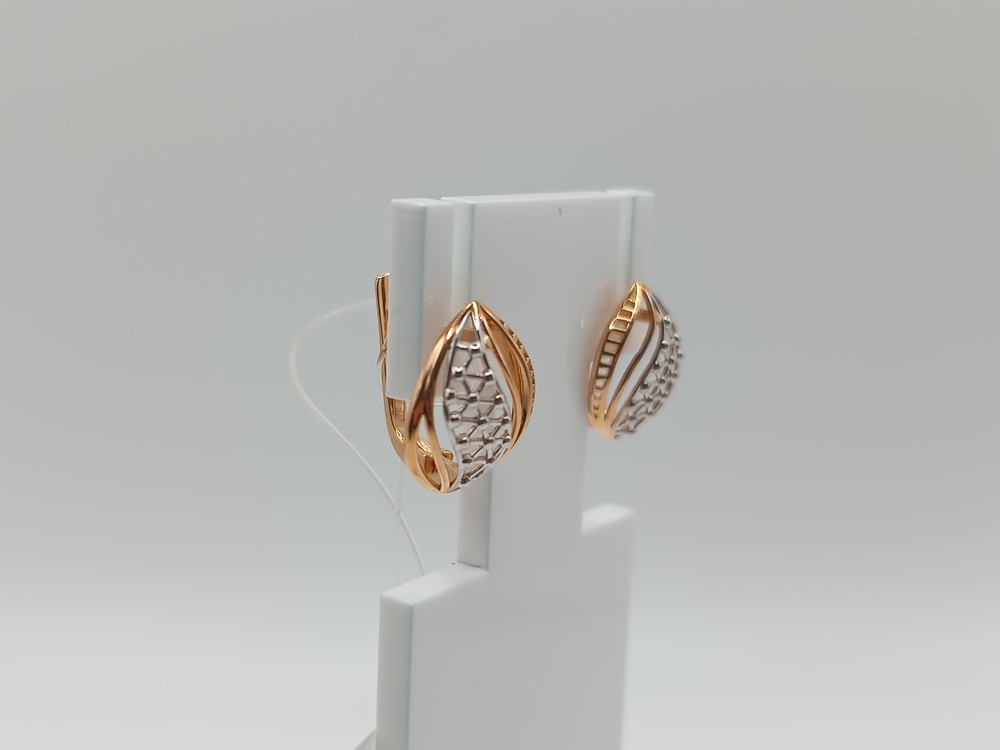 СЕРЬГИ БЕЗ КАМНЯ (Au 585)