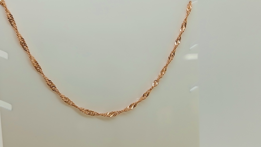 ЦЕПЬ ПУСТОТЕЛАЯ Сингапур (Au 585)