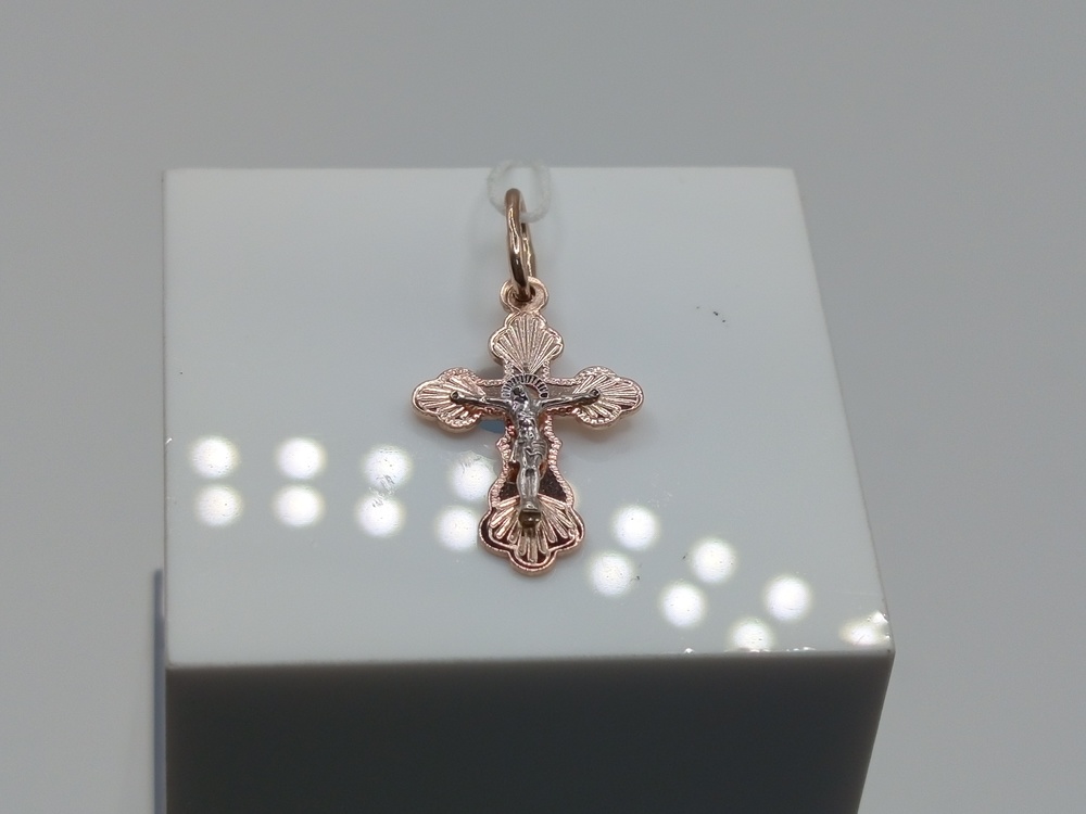 ПОДКБК585 ПОДВЕСКА КРЕСТ БЕЗ КАМНЯ (Au 585)