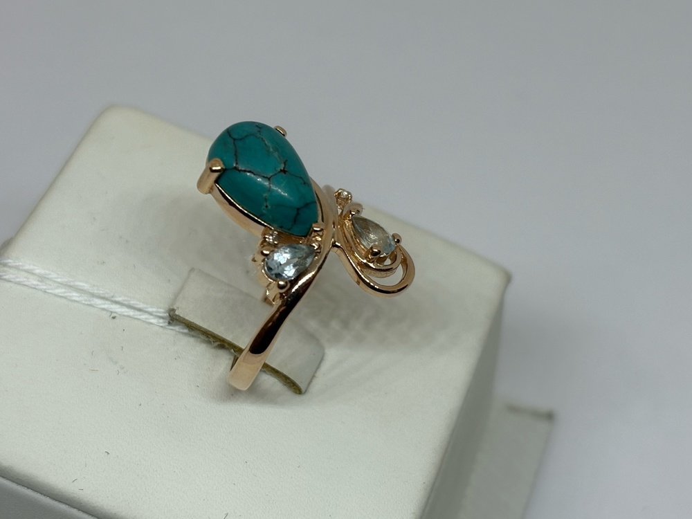 КОЛКМИ585 КОЛЬЦО С КАМНЯМИ (Au 585)