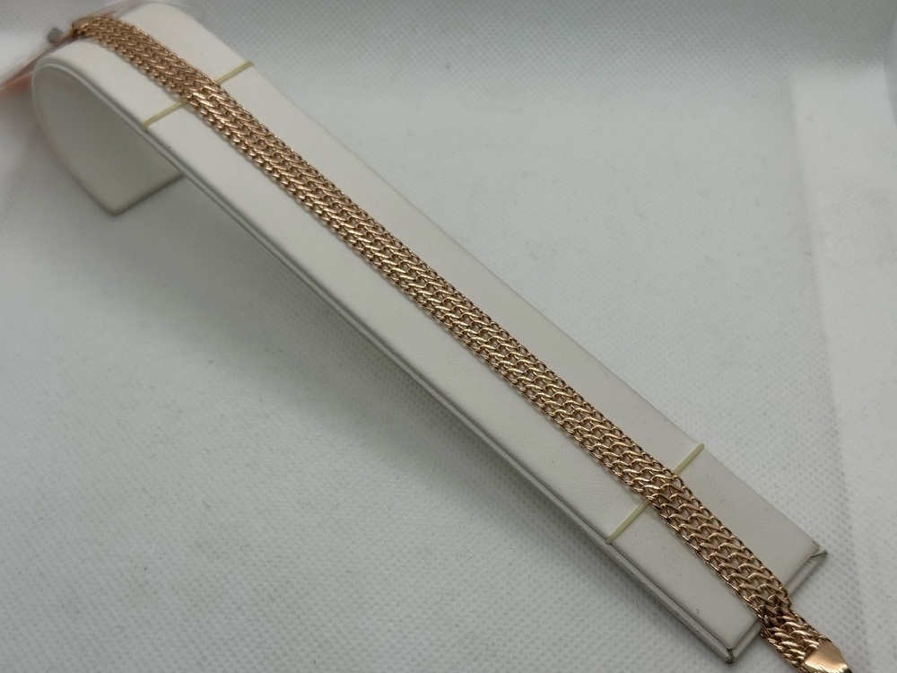 БЛ8585 БРАСЛЕТ ПОЛНОВЕСНЫЙ Восьмерка (Au 585)