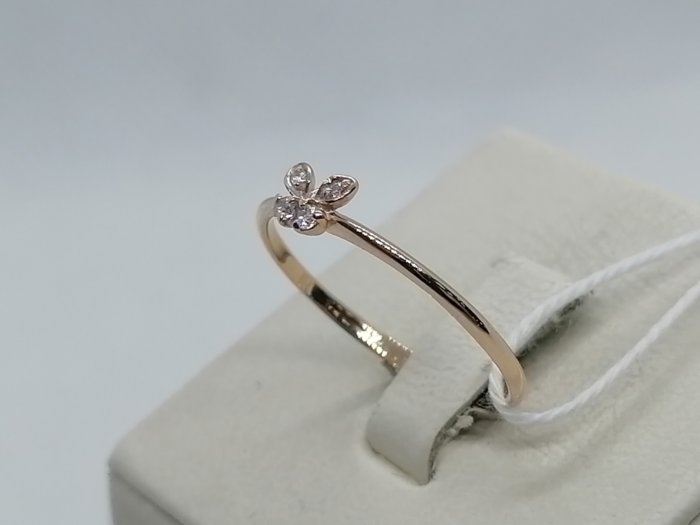 КОЛЬЦО С КАМНЯМИ (Au 585)