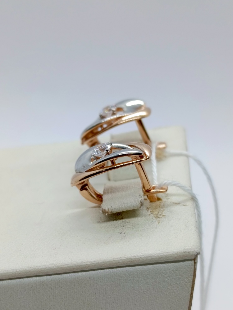 СЕРЬГИ С КАМНЕМ (Au 585)