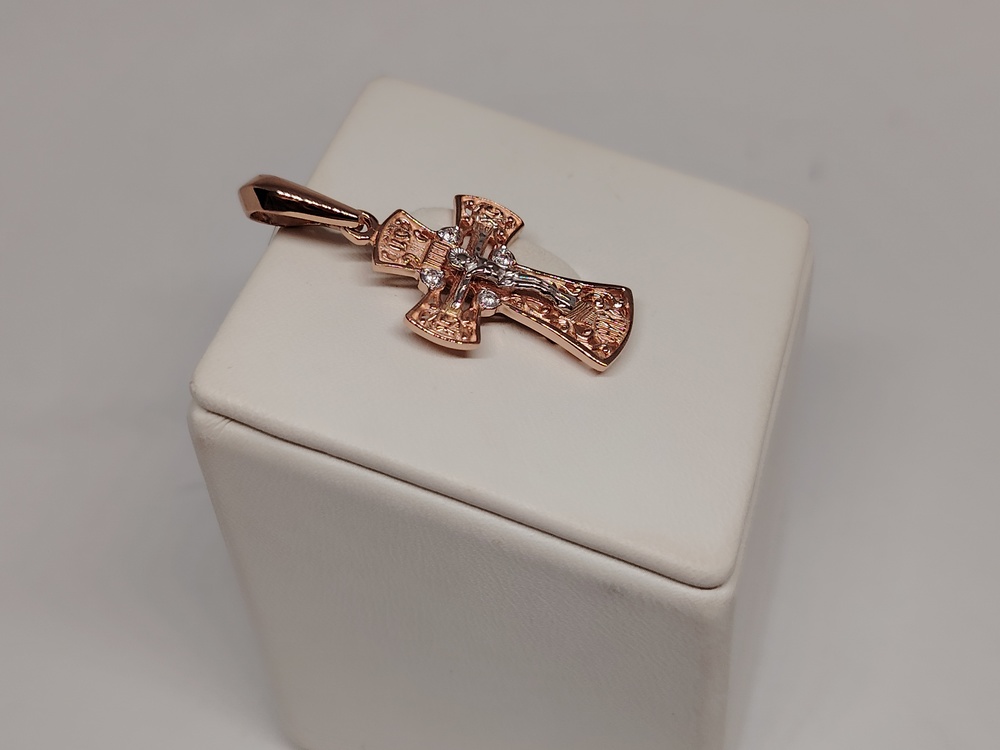 ПОДВЕСКА КРЕСТ без камня (Au 585)