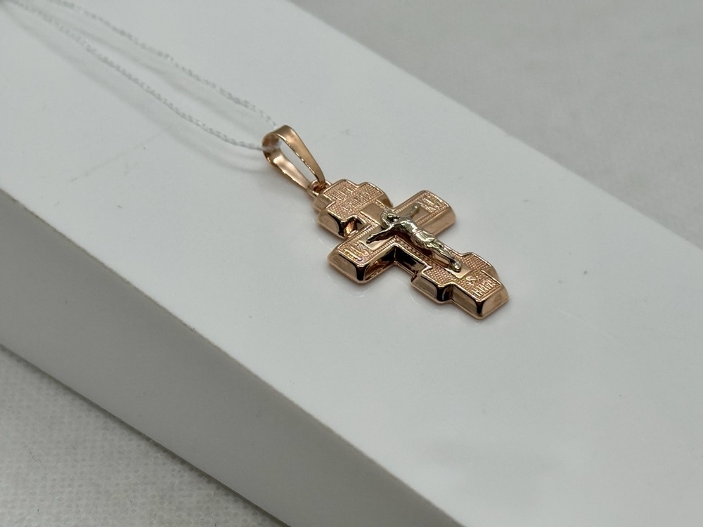 ПОДВЕСКА КРЕСТ без камня (Au 585)