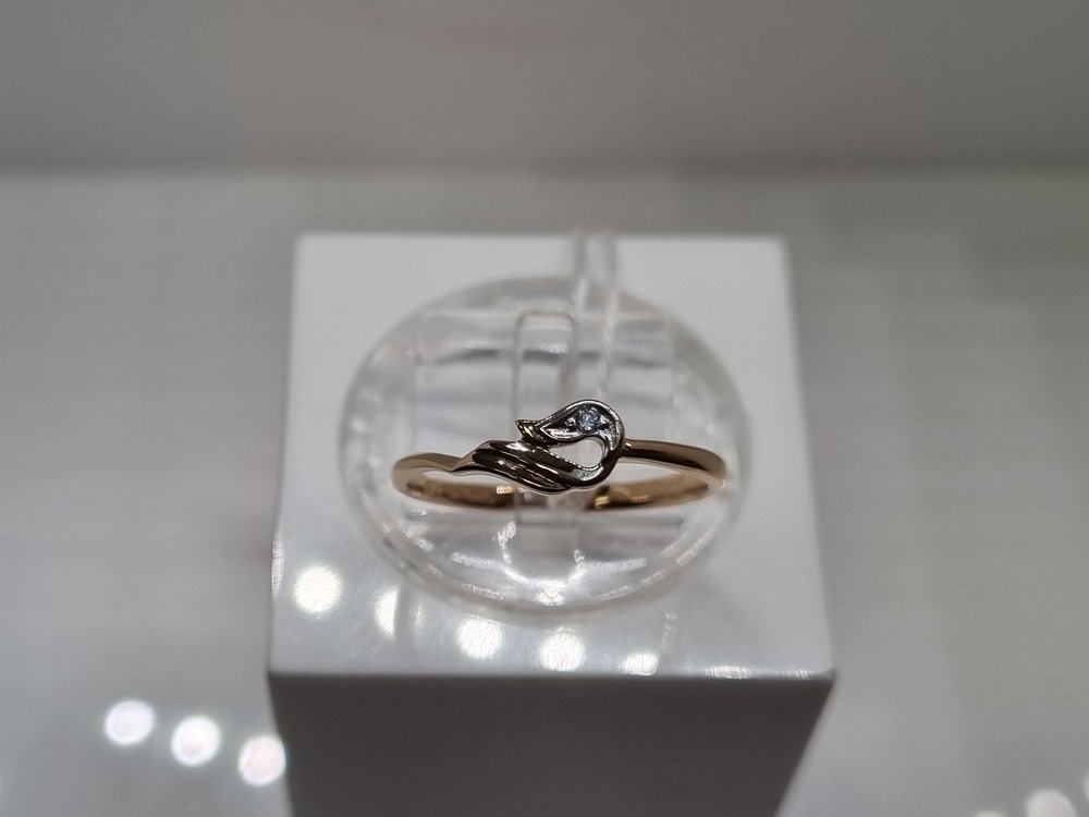 КОЛКМ585 КОЛЬЦО С КАМНЕМ (Au 585)