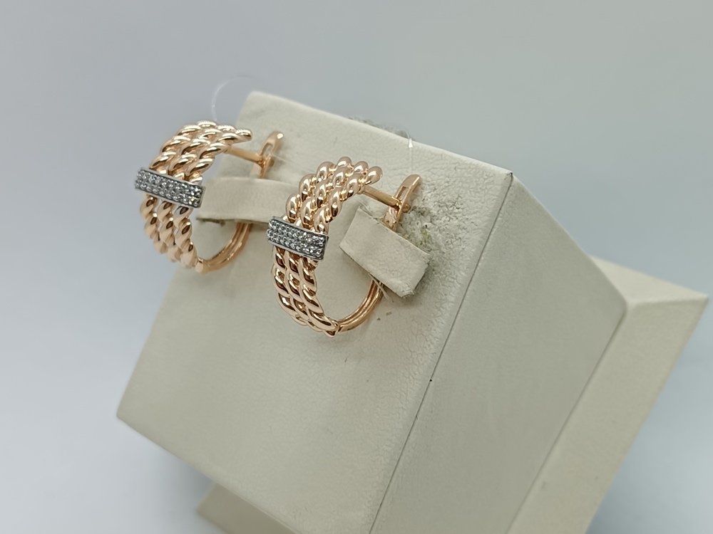 СЕРЬГИ С КАМНЯМИ (Au 585)