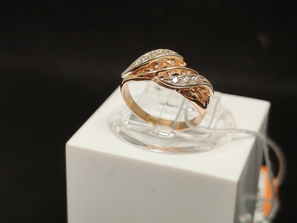 КОЛКМИ585 КОЛЬЦО С КАМНЯМИ (Au 585)