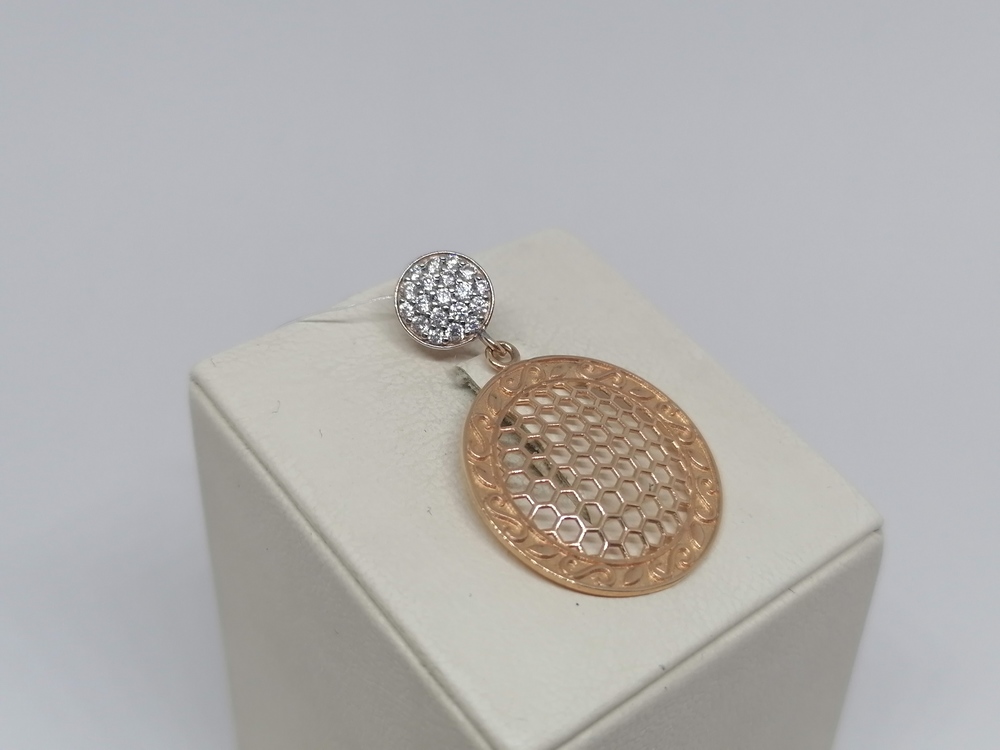 950344 ПОДВЕСКА С КАМНЯМИ (Au 585)