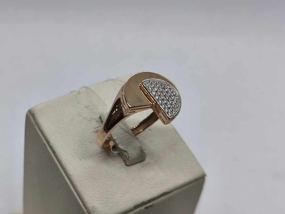 КОЛЬЦО С КАМНЯМИ (Au 585)