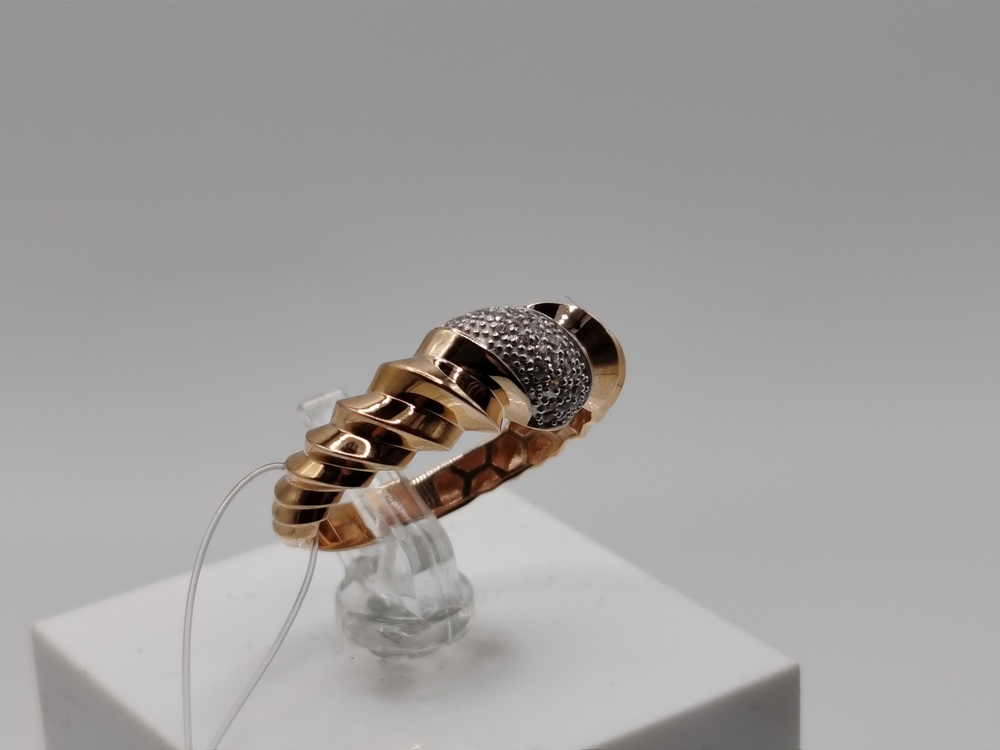 КОЛЬЦО С КАМНЯМИ (Au 585)