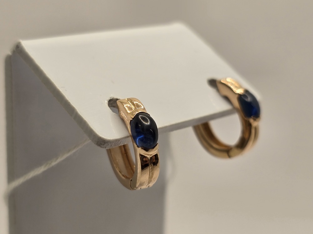 СЕРЬГИ С КАМНЕМ (Au 585)