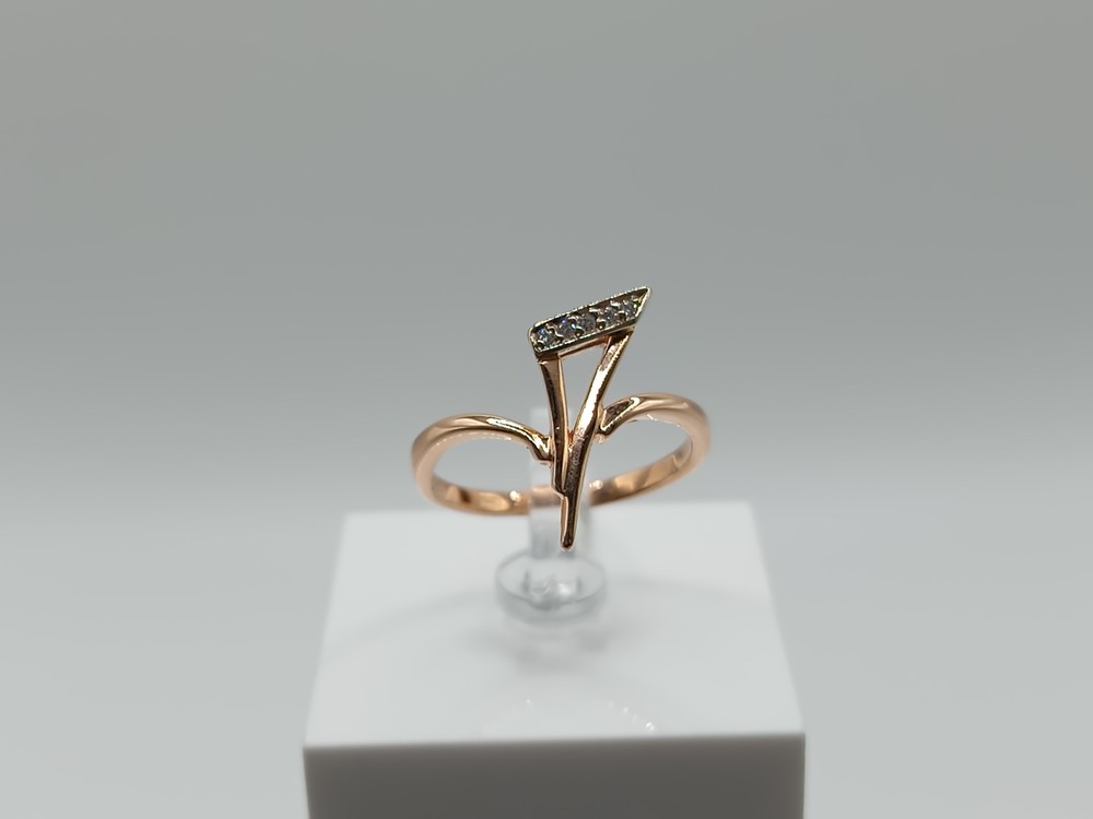 КОЛЬЦО С КАМНЯМИ (Au 585)