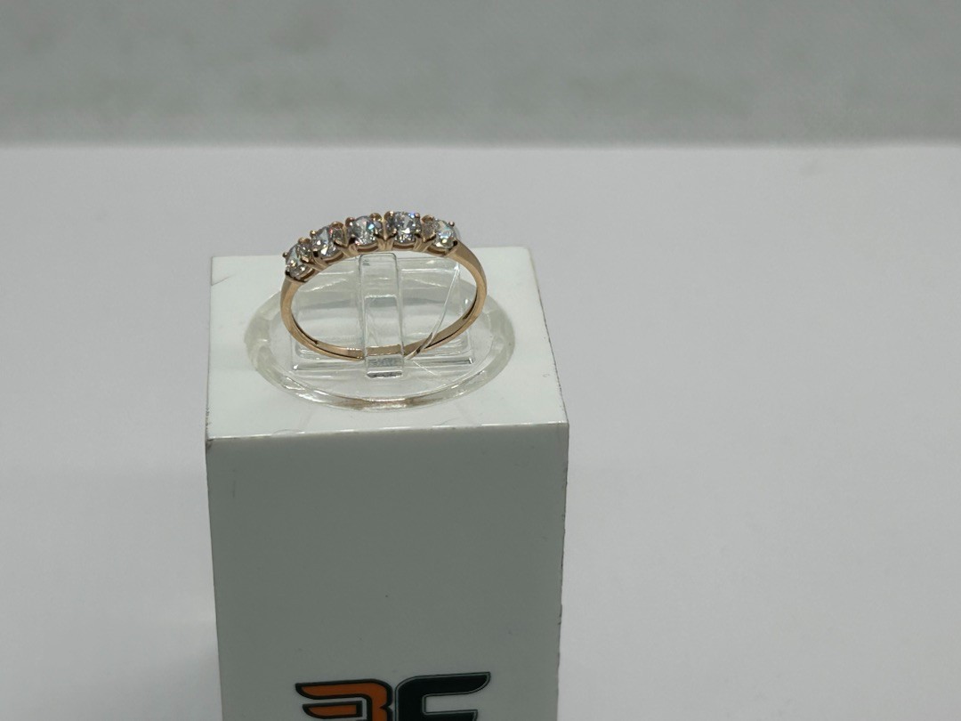 КОЛЬЦО С КАМНЯМИ (Au 585)