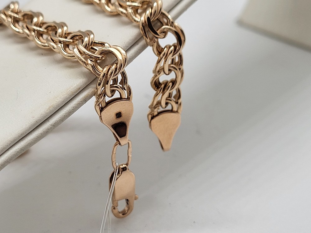 БРАСЛЕТ ПУСТОТЕЛЫЙ Бисмарк (Au 585)