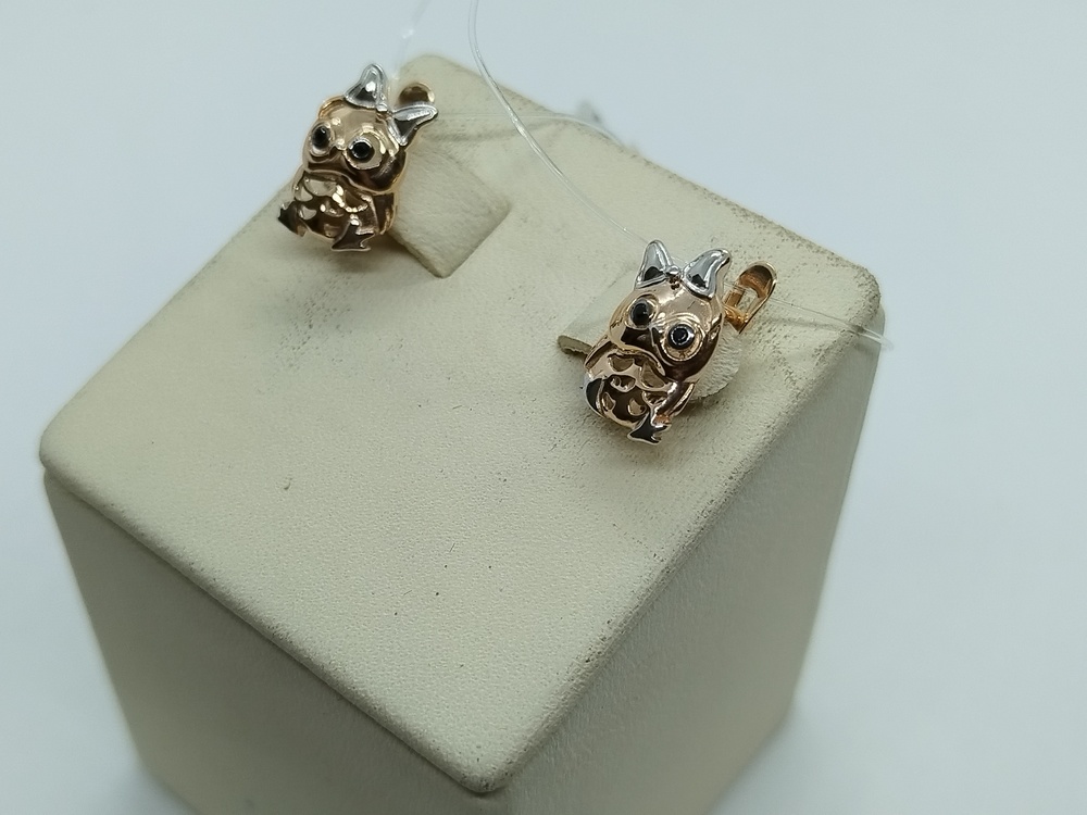 СЕРЬГИ С КАМНЯМИ (Au 585)