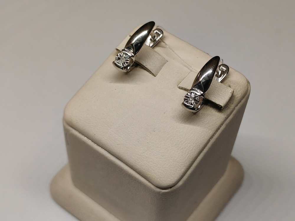 СЕРЬГИ БРИЛЛИАНТ (Ag 925)