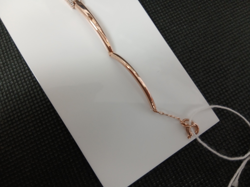 Б585 БРАСЛЕТ С КАМНЯМИ (Au 585)