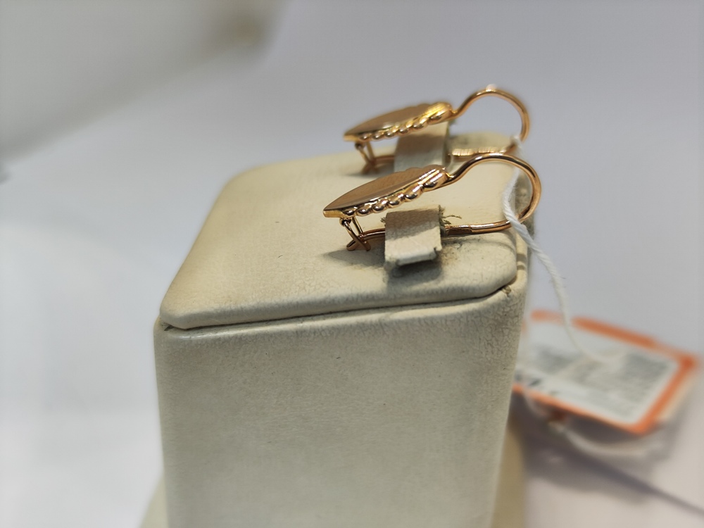 СБКМ583 СЕРЬГИ БЕЗ КАМНЯ (Au 583)