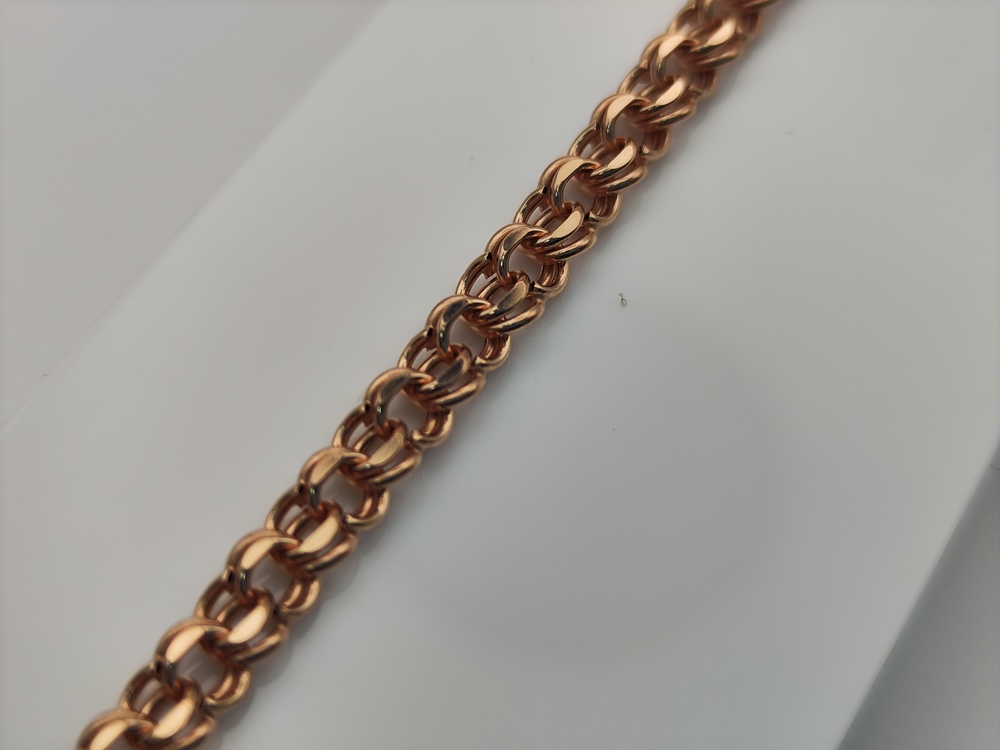 БРАСЛЕТ ПУСТОТЕЛЫЙ Бисмарк (Au 585)