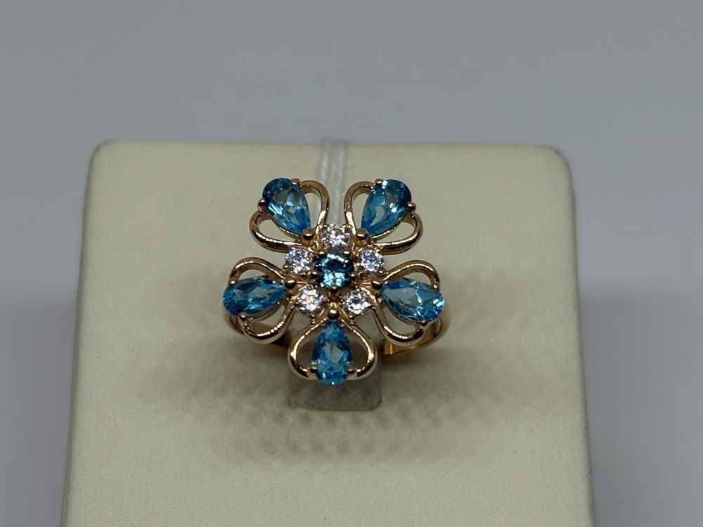 КОЛКМИ585 КОЛЬЦО С КАМНЯМИ (Au 585)