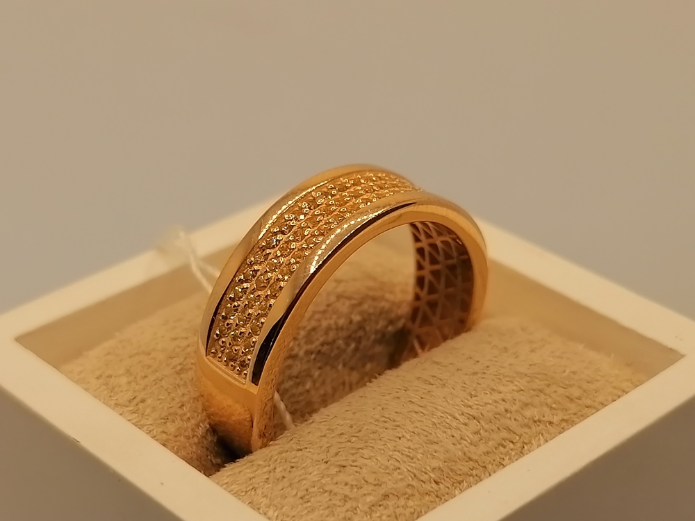 КОЛЬЦО С КАМНЯМИ (Au 585)