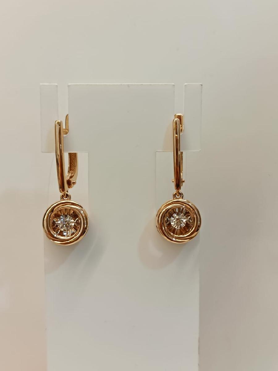 02-11-5743-11-00 СЕРЬГИ БРИЛЛИАНТ (Au 585)