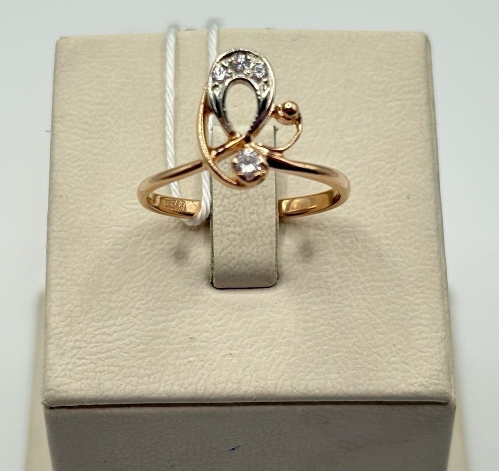 КОЛКМИ585 КОЛЬЦО С КАМНЯМИ (Au 585)