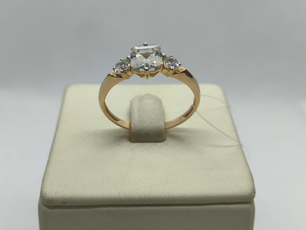 КОЛЬЦО С КАМНЯМИ (Au 585)