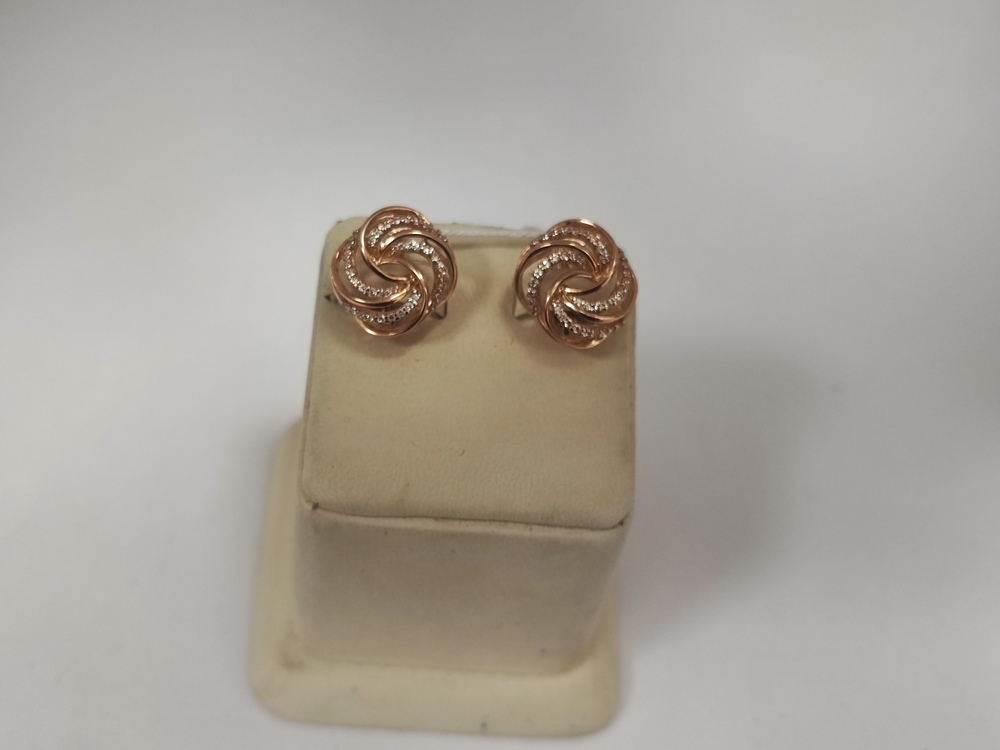 СЕРЬГИ С КАМНЯМИ (Au 585)