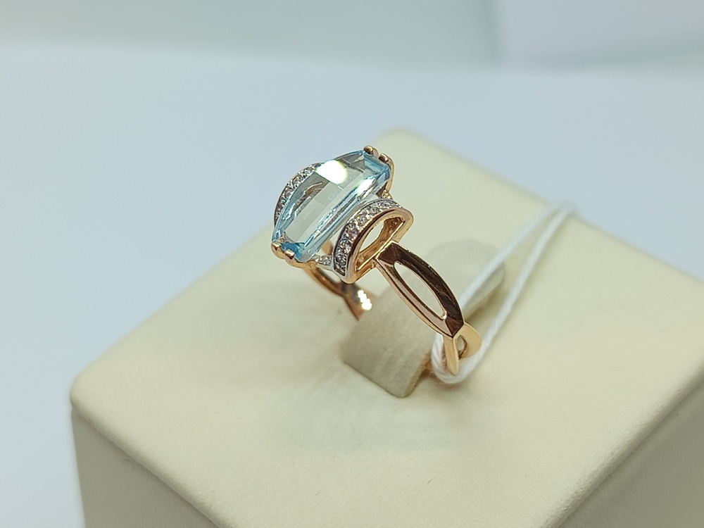 КОЛКМИ585 КОЛЬЦО С КАМНЯМИ (Au 585)