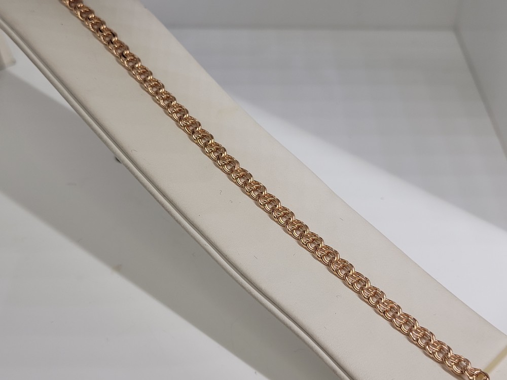 БЛБ585 БРАСЛЕТ ПОЛНОВЕСНЫЙ Бисмарк (Au 585)