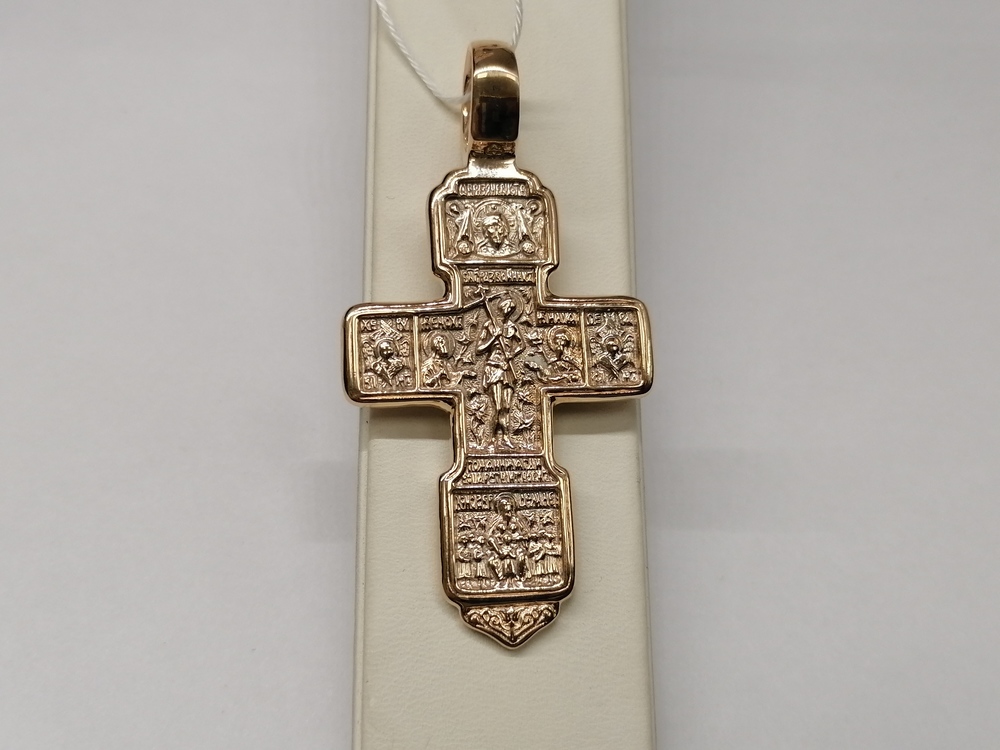 ПОДВЕСКА КРЕСТ БЕЗ КАМНЯ (Au 585)